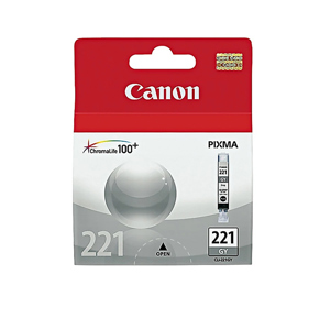  Canon CLI-221GR Gray Ink Tank for Pixma Inkjet Printer 