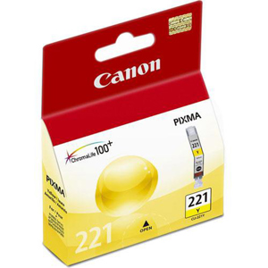  Canon CLI-221Y Yellow Color Ink Tank for Pixma Inkjet Printers 