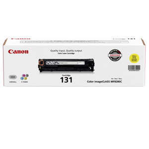  Canon 131 Toner Cartridge for imageCLASS MF8280Cw Printer, 1500 Sheets, Yellow 