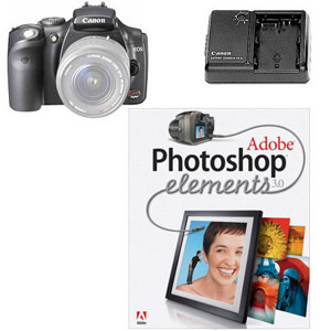 Canon Eos Digital Rebel 6.3 Megapixels Slr Blac...: Picture 1 regular
