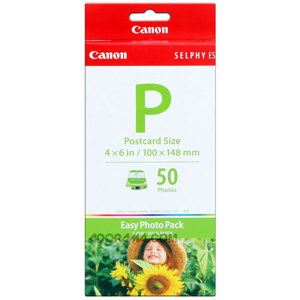  Canon Easy Photo Pack E-P50, Ink & Paper Set for 50 4x6" Size Photos for the Selphy ES1 Dye-sublimation Printer. 