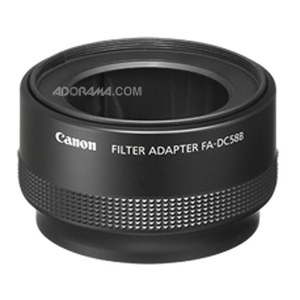  Canon FA-DC58B 58mm Filter Adapter for Powershot G10, G11, G12 Digital Cameras 