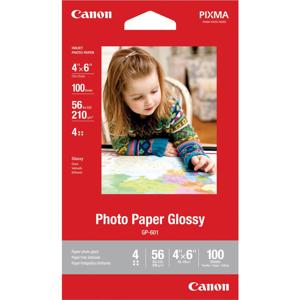  Canon GP-601 Photo Paper, Glossy, 4x6", 100 Sheets 