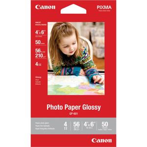  Canon GP-601 Glossy Photo Paper, 210gsm, 4x6", 50 Sheets 