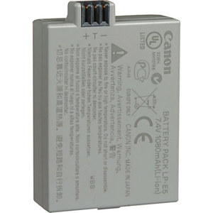 Canon Battery Pack LP-E5 for EOS Rebel XS XSi and T1i digital camera 1080 mAh Thumbnail Image