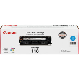  Canon Cyan Toner Cartridge 118 for imageCLASS MF8350 Color Laser Printer, (Yield Approximatly 2,900 pages) 