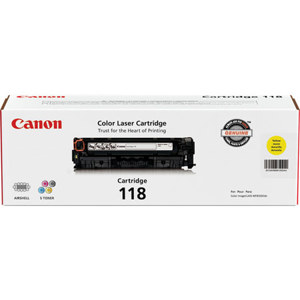  Canon Yellow Toner Cartridge 118 for imageCLASS MF8350 Color Laser Printer, (Yield Approximatly 2,900 pages) 