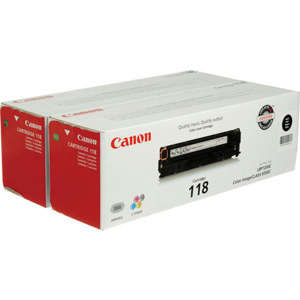  Canon 118 Black Laser Cartridge, 2-Pack 