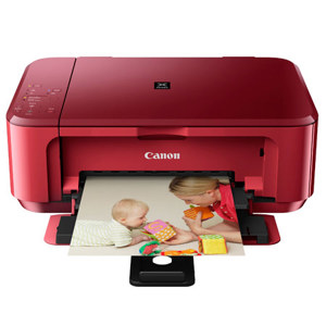  Canon PIXMA MG3520 Wireless Inkjet Photo All-in-One Printer, Red, 9.9ipm Black/5.7ipm Color, 4800x1200 dpi Color Resolution, USB - Print, Copy, Scan 