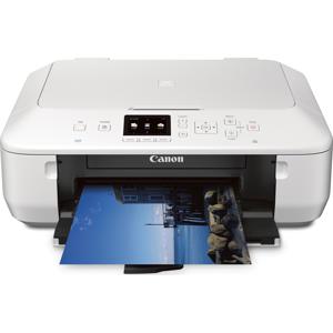  Canon PIXMA MG5620 Wireless Inkjet Photo All-In-One Printer, 4800 x 1200 Color, 12.2 ipm Black, AirPrint, White - Print, Copy, Scan 