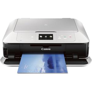  Canon PIXMA MG7520 Wireless Inkjet Photo All-in-One Printer, 9600x2400 Color, 15 ipm Black, AirPrint, White - Print, Copy, Scan 