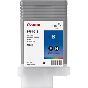  Canon PFI-101B Blue Ink Tank for the imagePROGRAF iPF5100 and iPF5000 Inkjet Printers, 130 ml. 