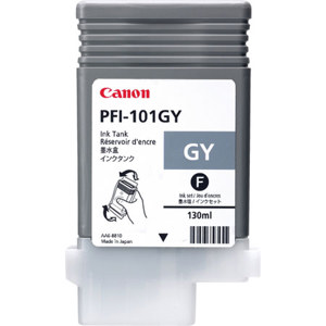  Canon PFI-101GY Gray Ink Tank for the imagePROGRAF iPF5000 Inkjet Printer, 130 ml. 