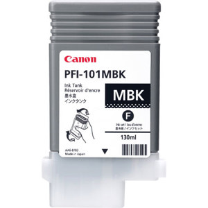  Canon PFI-101MBK Matte Black Ink Tank for the imagePROGRAF iPF5000 Inkjet Printer, 130 ml. 