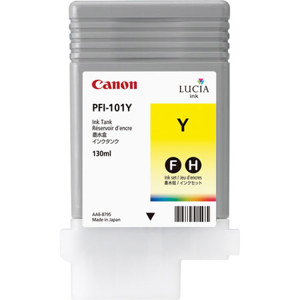  Canon PFI-101Y Yellow Ink Tank for the imagePROGRAF iPF5100 and iPF5000 Inkjet Printers, 130 ml. 