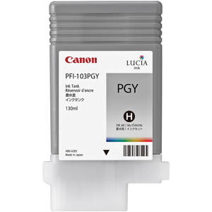  Canon PFI-103PGY 130ml Photo Gray Ink for the IPF5100 & IPF6100 Large Format Printers 
