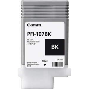  Canon PFI-107 130ml Ink Tank for Canon iPF680/685/780/785, Black 