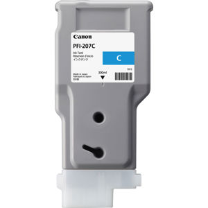  Canon PFI-207 300ml Ink Tank for Canon iPF680/685/780/785, Cyan 