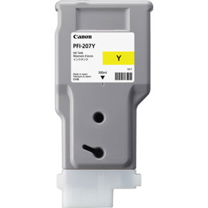  Canon PFI-207 300ml Ink Tank for Canon iPF680/685/780/785, Yellow 