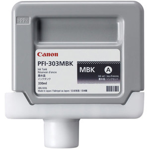  Canon PFI-303MBK 330ml Pigmented Matte Black Ink Tank for iPF810/iPF820 