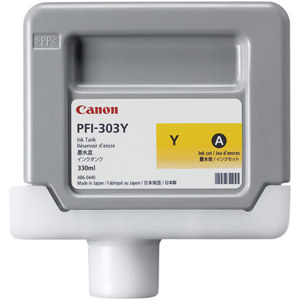  Canon PFI-303MY 330ml Pigmented Dye Yellow Ink Tank for iPF810/iPF820 