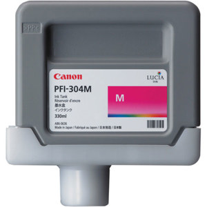  Canon Ink Tank PFI-304M, Pigment Magenta Ink Tank 330ml for imagePROGRAF iPF8300 44" Inkjet Printer 