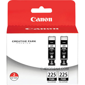  Canon PGI-225 Pigment Black Ink Tank - Twin Pack 