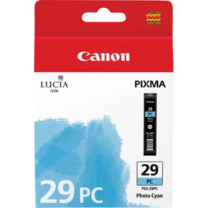  Canon PGI-29 Photo Cyan Ink Tank for the Pixma Pro 1 Inkjet Printer 