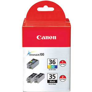  Canon Black & Color Ink Value Pack, for Pixma iP100 Photo Inkjet Color Printer 