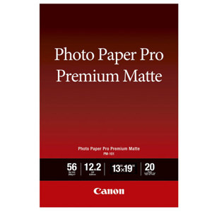  Canon Pro Premium Matte PM-101 Inkjet Photo Paper, 13x19", 20 Sheets 