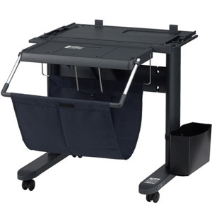  Canon ST-25 Printer Stand with 24" Paper Basket for iPF6100 and iPF6200 Printer, Black 