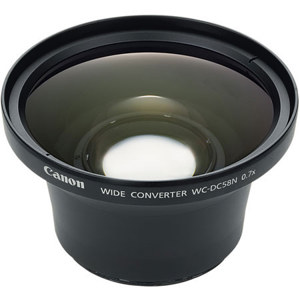  Canon WC-DC58, 0.8x Wide Angle Conversion Lens for the Powershot G3, G5, G6, A610, A620, A700 Digital Cameras. 
