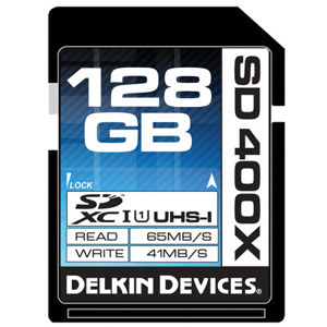 Delkin 128GB SDXC UHS-I 400x Memory Card: Picture 1 regular