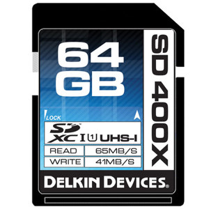 Delkin 64GB SDXC UHS-I 400x Memory Card: Picture 1 regular