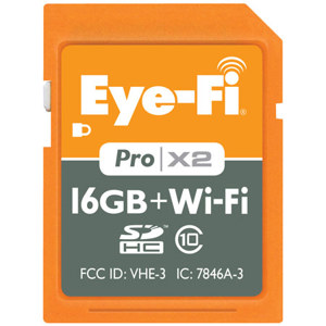 Eye-Fi Pro X2 16GB WiFi Class 10 SDHC Memory Card - write speeds of 22MBps: Picture 1 regular