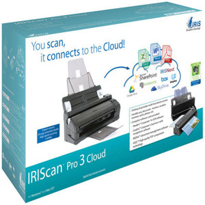  IRIS Iriscan Pro 3 Cloud Mobile Document Scanner, Up to 15 ppm Scan Speed, 600dpi Optical Resolution, ADF 50 Pages Capacity, USB 2.0 