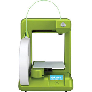  3D Systems Cube 2nd Gen Plastic Jet Printing 3D Printer, 200 microns, USB, Green 