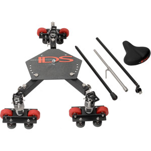  Indie Dolly Systems CTD Universal Dolly with Seat and Push Bar - Adjusts to Any Track Width, Straight or Curved 