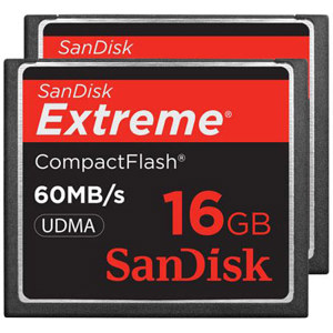 SanDisk 16GB Extreme Compact Flash Memory Cards, 2-Pack RTL AM: Picture 1 regular