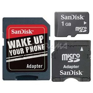 SanDisk 1 GB Micro Secure Digital 3-In-1 Kit: Picture 1 regular