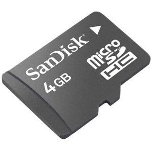 SanDisk 4GB microSDHC Card with SD Adapter: Picture 1 regular