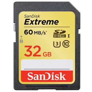 32GB SanDisk Extreme Class 10 (45MB/s) SDHC Memory Card $38.95