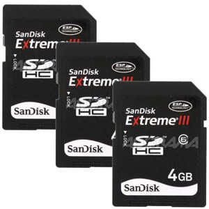 SanDisk 4 GB, Extreme III Secure Digital (SDHC)...: Picture 1 regular