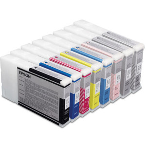  Epson 8 Color 110ml Ink Set with Matte Black for Stylus Pro 4880 Inkjet Printer. 