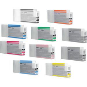  Epson 10 Color 150ml Ink Set with Matte Black for Stylus Pro 7900 & 9900 Inkjet Printers 