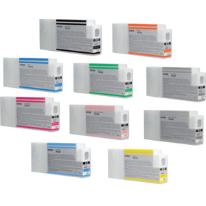  Epson 10 Color 150ml Ink Set with Photo Black for Stylus Pro 7900 & 9900 Inkjet Printers 