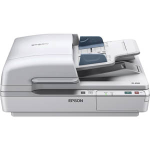  Epson Workforce DS-6500 Document Scanner, 1200 dpi Flatbed Resolution, 100 Pages Capacity, Hi-Speed USB 2.0, Max. Size 8.5x40" 