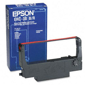  Epson Black Fabric Ribbon for TM-U200D, TM-300A, TM-300B, TM-300C, TM-300D, TM-U370, TM-U375 and IT-U375 Printers C43S015376 