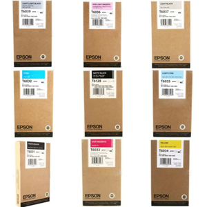  Epson Complete Ink Set for the 7880 & 9880 Inkjet Printers, 220ML 