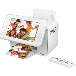  Epson PictureMate Show 2-1 7" Digital Photo Frame and Compact Inkjet Photo Printer, 12 Slideshow Options, Easy to Use, Automatic Photo Correction 
